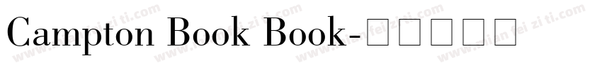 Campton Book Book字体转换
